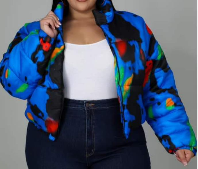 Crop top camo jacket