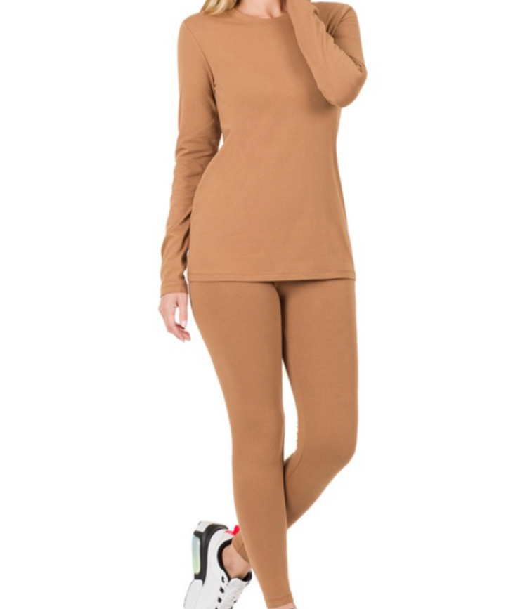 LEGGING SET (DEEP CAMEL)