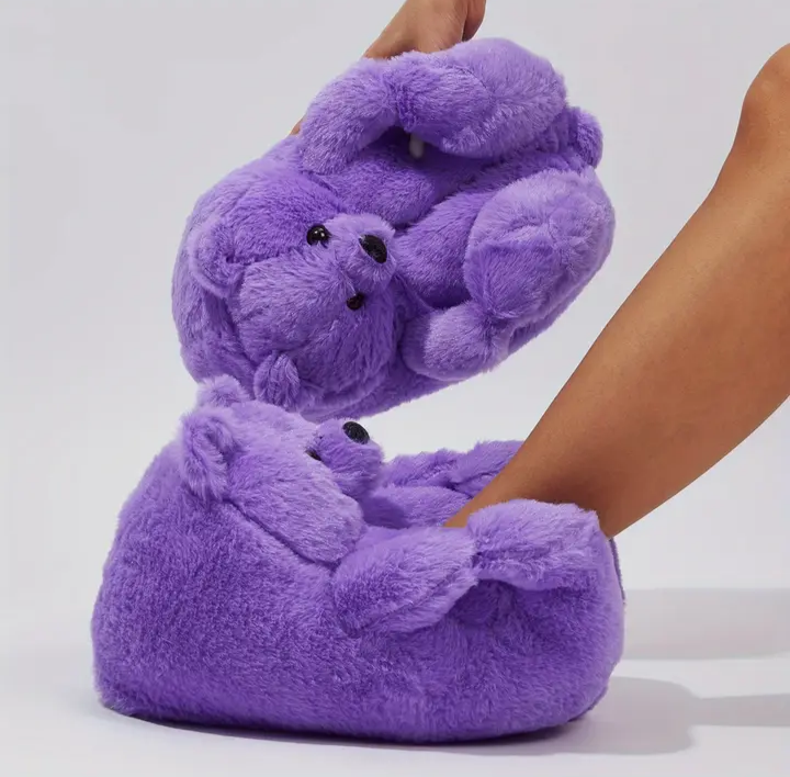 Teady bear slippers